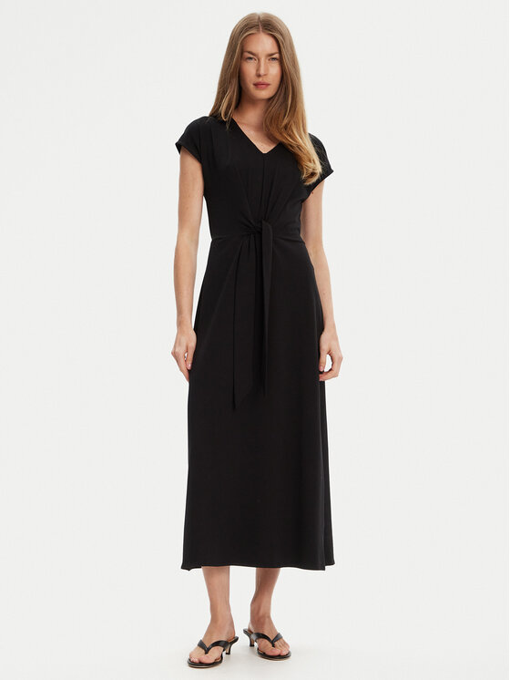 United Colors Of Benetton United Colors Of Benetton Ljetna haljina 3FJHDV01T Crna Regular Fit