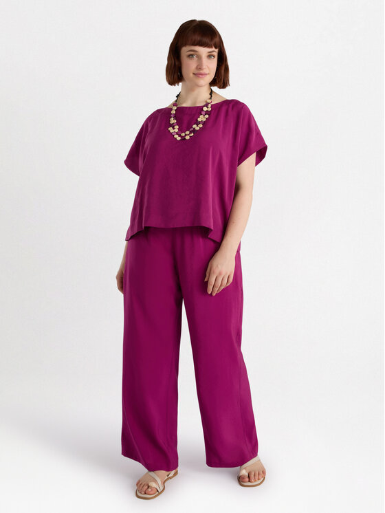 Fiorella Rubino Fiorella Rubino Pantaloni di tessuto P093L002270N019 Rosa Regular Fit