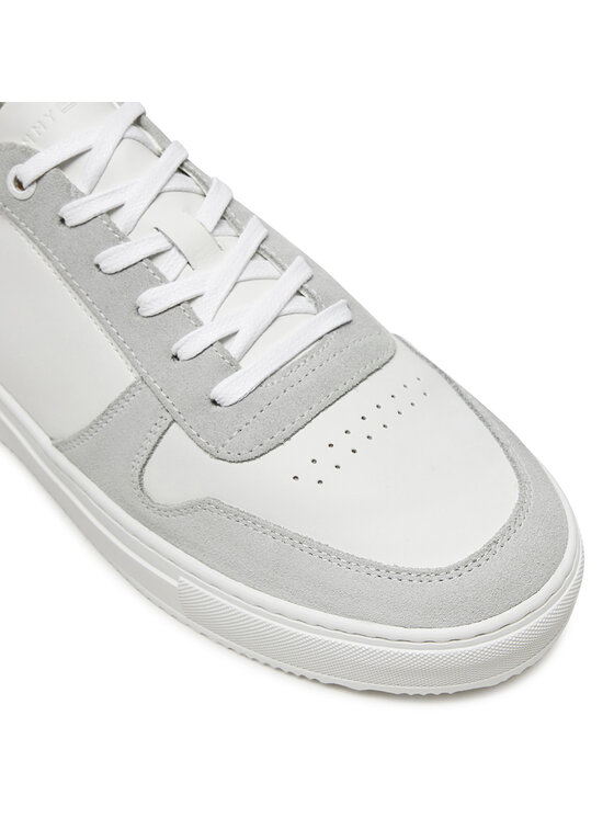 Tommy Hilfiger Tommy Hilfiger Laisvalaikio batai Premium Corporate Lth Mix FM0FM05244 Balta