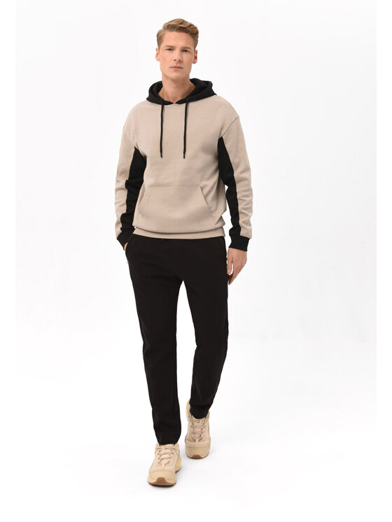Volcano Volcano Bluza B-BLOCK Beżowy Regular Fit
