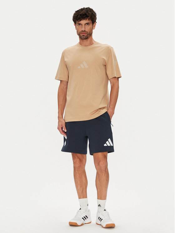 adidas adidas T-Shirt Z.N.E. JW4737 Beżowy Regular Fit