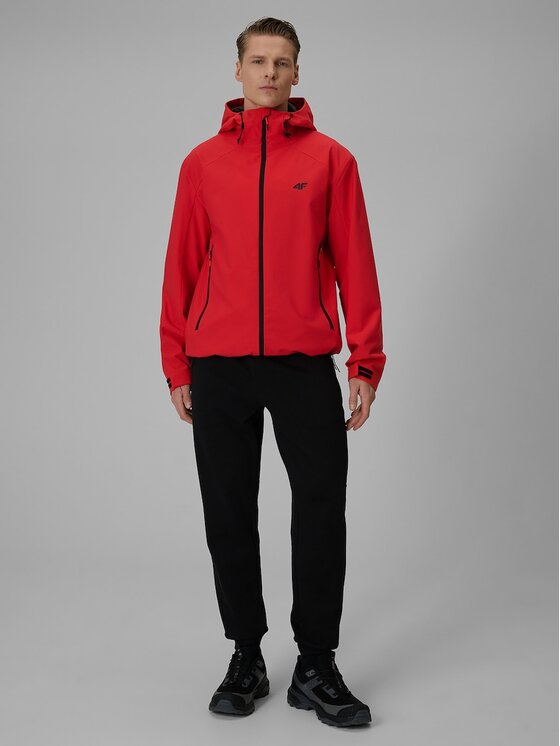 4F 4F Giacca di transizione 4FWSS26TTJAM1120-62S Rosso Regular Fit