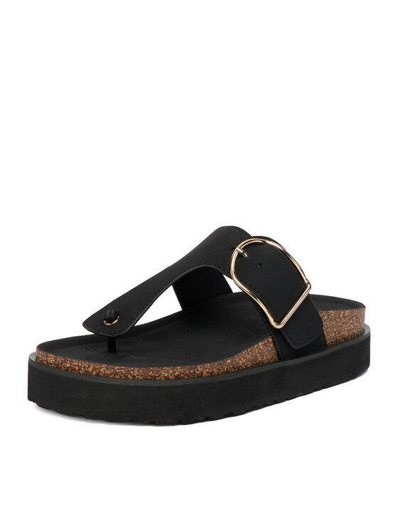 DeeZee DeeZee Šlepetės per pirštą CEO-LB-P2180 Juoda