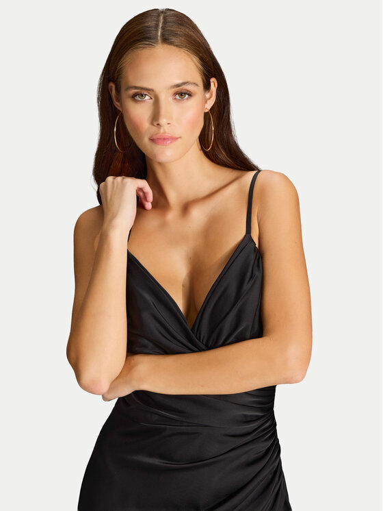 Hey Kyla Hey Kyla Rochie de seară 5AI075HK Negru Slim Fit
