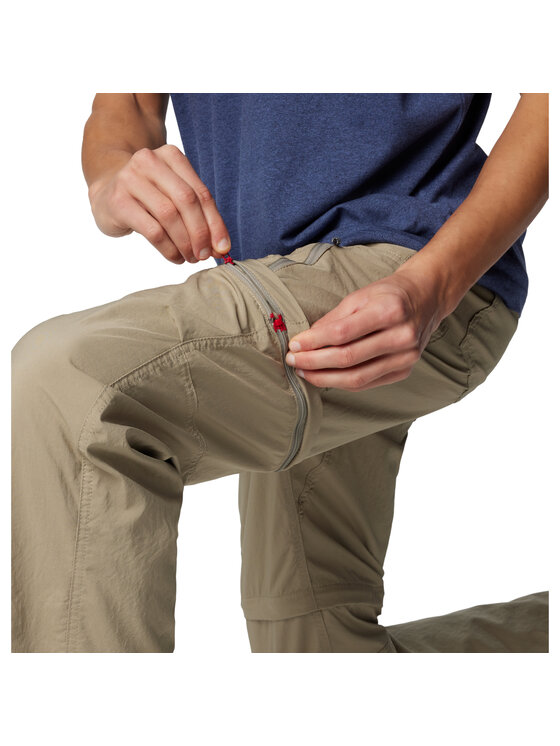 Columbia Columbia Spodnie dresowe Columbia Silver Ridge Utility Convertible Pant Beżowy Regular Fit