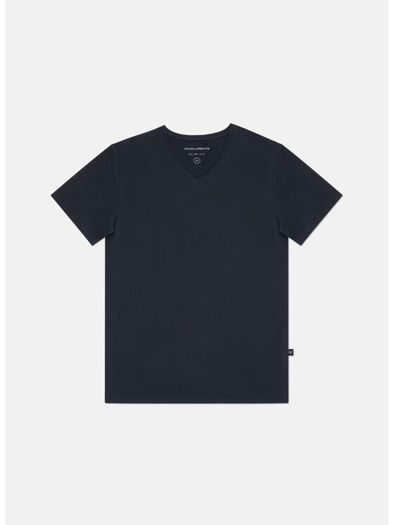 Pako Lorente Pako Lorente T-Shirt P000B-TT-004 Granatowy Slim Fit
