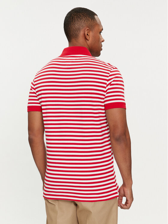 Tommy Hilfiger Tommy Hilfiger Polo 1985 MW0MW17771 Czerwony Slim Fit