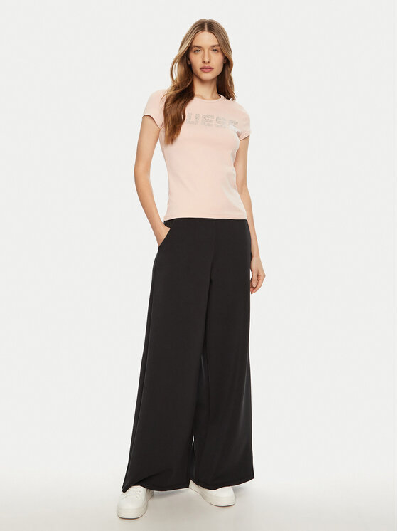 Guess Guess Tričko V4BI16 KCIV1 Ružová Regular Fit