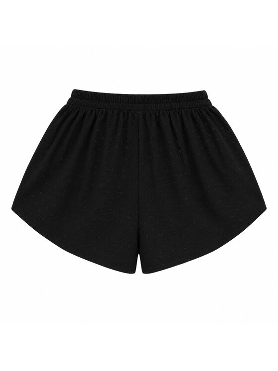 MissDenim MissDenim Szorty piżamowe Spodenki do spania Czarny Flare Fit