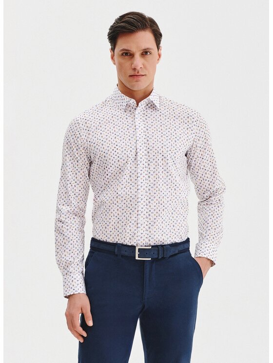 Pako Lorente Pako Lorente Koszula P25SF-1X-027 Biały Slim Fit