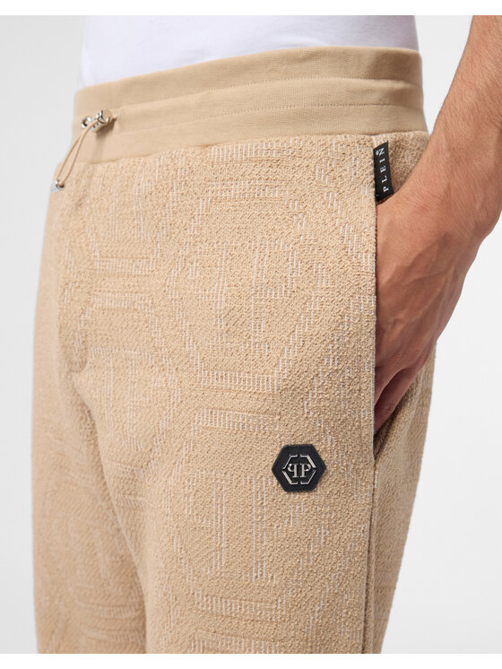 PHILIPP PLEIN PHILIPP PLEIN Spodnie dresowe 29881 Beżowy Jogger Fit