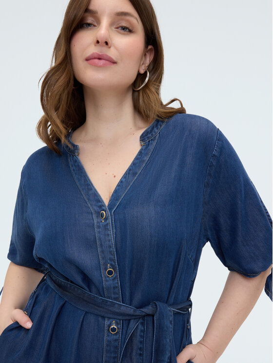 Fiorella Rubino Fiorella Rubino Sukienka wieczorowa 7057T001733N034 Niebieski Regular Fit