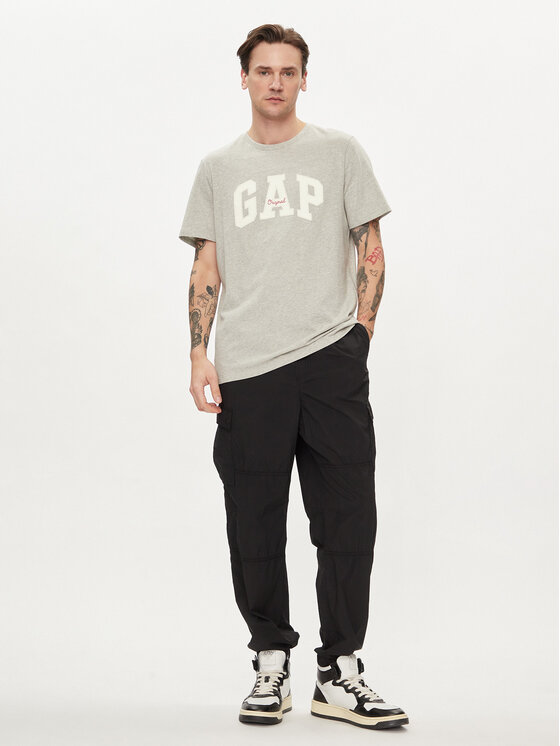 Gap Gap Tričko 471777-06 Sivá Regular Fit