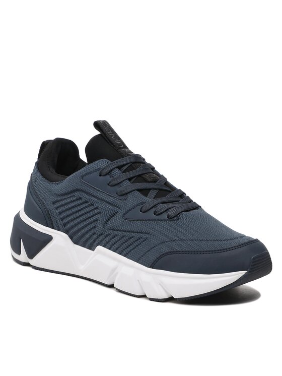 Calvin Klein Calvin Klein Αθλητικά Low Top Lace Up Knit HM0HM00647 Σκούρο μπλε