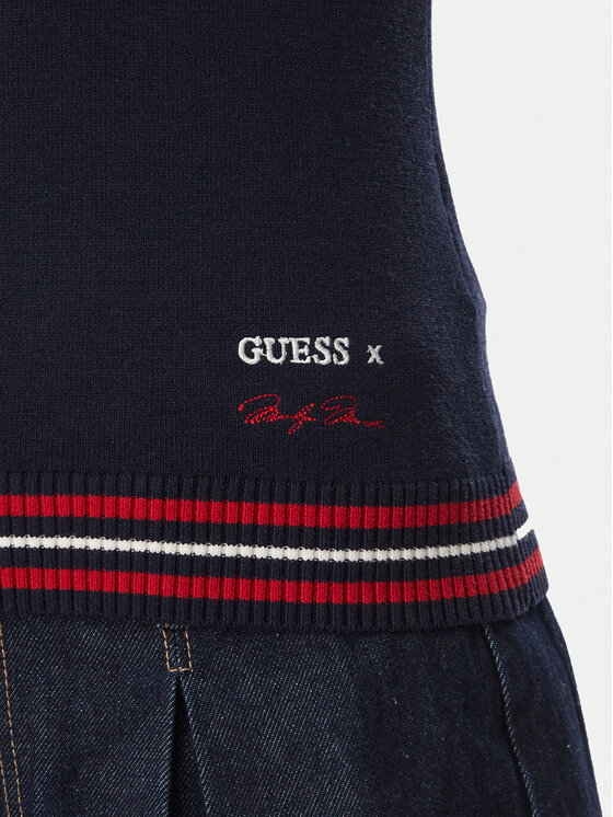 Guess Guess Пуловер W6BR89 Z2276 Тъмносин Regular Fit