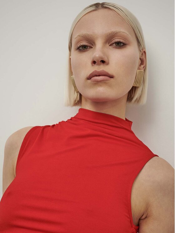 La Mania La Mania Vestito da giorno MARIANNE Rosso Classic Fit