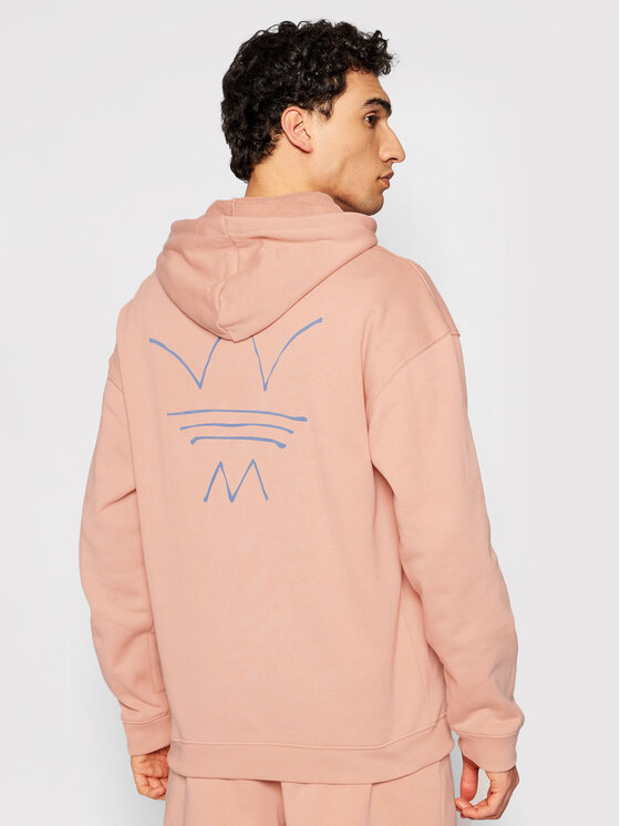 Felpa Abstract Hoody GN3280 Arancione Regular Fit