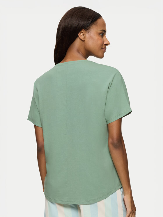 Triumph Triumph Pyžamový top Mix & Match 10218281 Zelená Relaxed Fit
