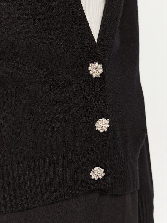 ViCOLO ViCOLO Pletena jopica 77036S Črna Relaxed Fit