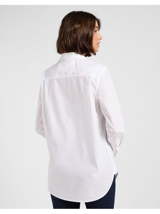 Lee Lee Koszula CLASSIC SHIRT Biały Regular Fit