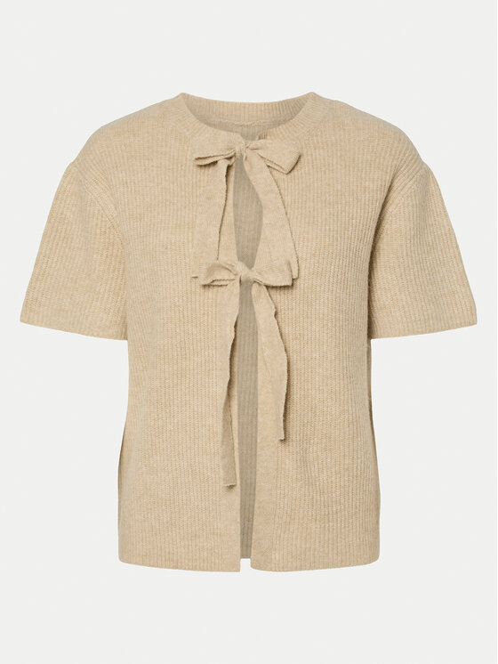Pieces Pieces Cardigan 17156681 Bej Regular Fit