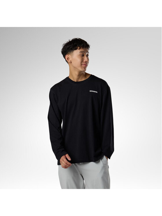 Rossignol Rossignol Longsleeve M Long Sleeve Tee Czarny Regular Fit