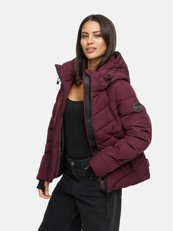 Marikoo Marikoo Kurtka zimowa Samuiaa XVI Bordowy Regular Fit