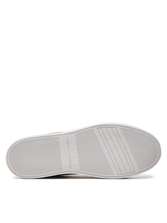 Tommy Hilfiger Tommy Hilfiger Laisvalaikio batai Th Platform Court Sneaker Gld FW0FW08073 Balta