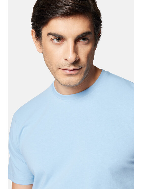 Lancerto Lancerto T-Shirt Jeffrey TS073124000004 Niebieski Regular Fit