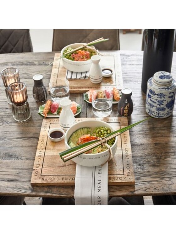 Riviera Maison Riviera Maison Miseczka SUSHI SET Z BUTELKĄ Biały