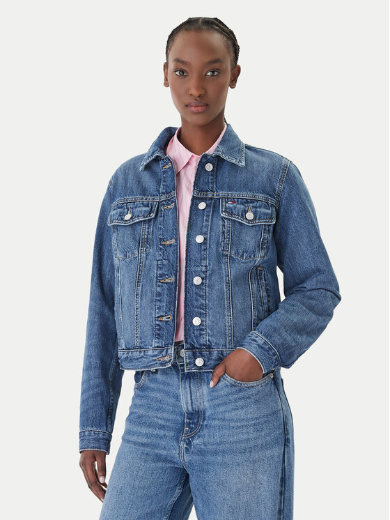 Tommy Jeans Geacă de blugi Classic DW0DW22988 Albastru Regular Fit