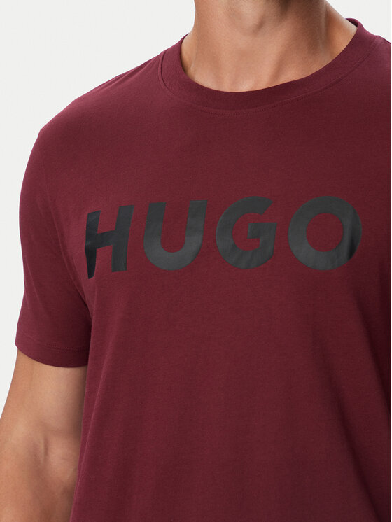 HUGO HUGO Tricou Dulivio 50467556 Vișiniu Regular Fit
