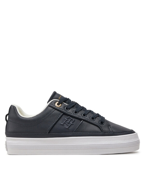 Tommy Hilfiger Superge Essential Vulc Sneaker Monogram FW0FW07945 Mornarsko Modra