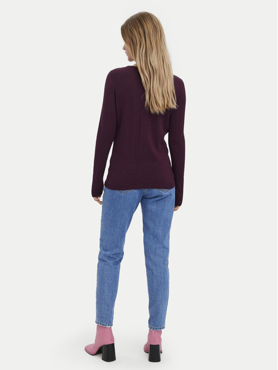 Vero Moda Vero Moda Sweter Care 10136644 Fioletowy Regular Fit