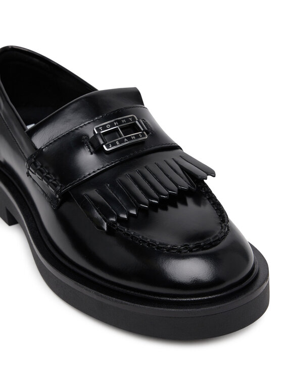 Tommy Jeans Tommy Jeans Loafersy Tjw Fringes Loafer EN0EN02790 Czarny