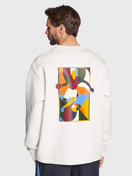 New Balance New Balance Sweatshirt Hoops MT23586 Grau Relaxed Fit