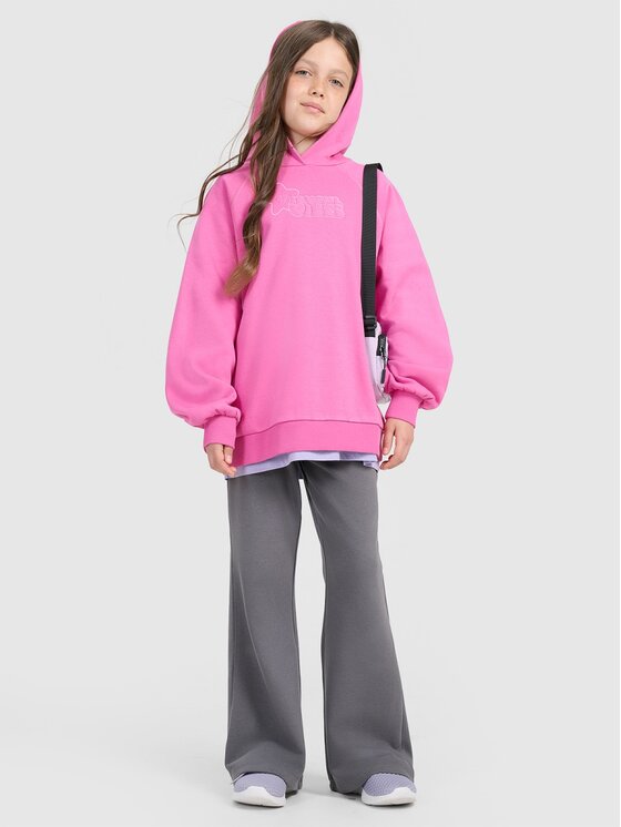 4F 4F Bluza 4FJRAW25TSWSF2439-54S Różowy Oversize
