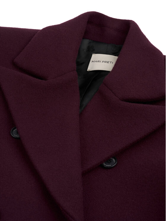 MARI PRETI MARI PRETI Cappotto Caldessa Bordeaux Regular Fit