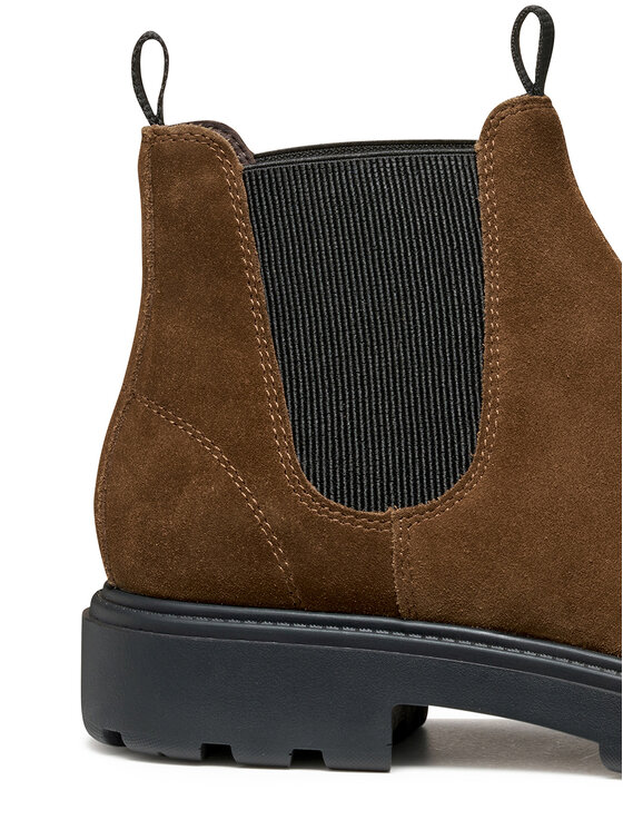 Geox Geox Kotníková obuv s elastickým prvkem U Spherica Ec7 U46FRA 00022 C6003 Hnědá