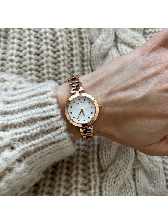 Guess Guess Zegarek GW0549L3 Różowe złoto