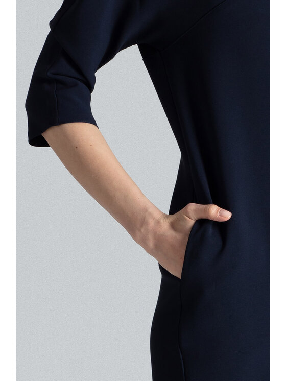 FIGL FIGL Šaty M333 Tmavomodrá Regular Fit