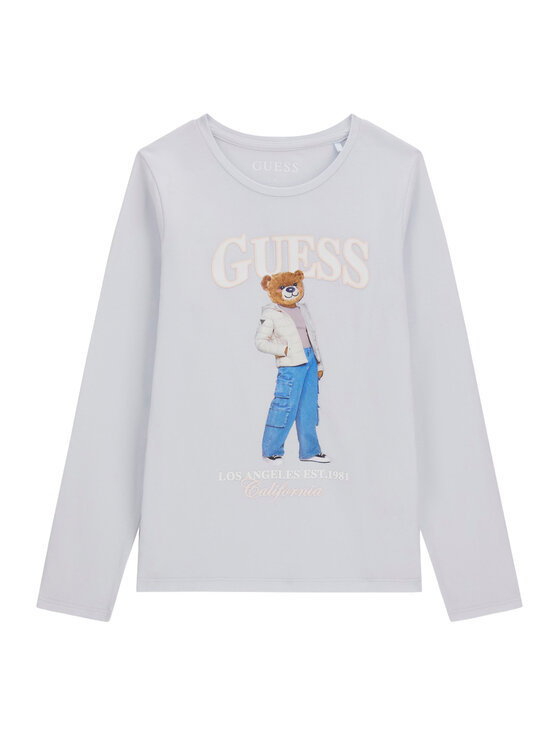 Guess Guess Μπλουζάκι J6BI12 K5793 Ανοιχτό μπλε Regular Fit