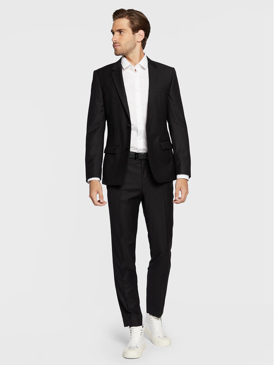 HUGO Hugo Košulja Elisha02 50479396 Bijela Extra Slim Fit