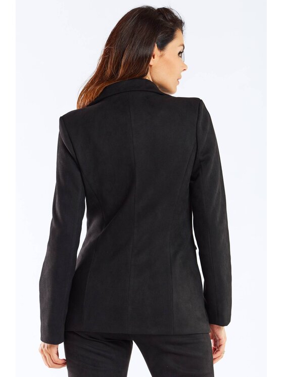 Awama Awama Marynarka A460 Czarny Basic Fit