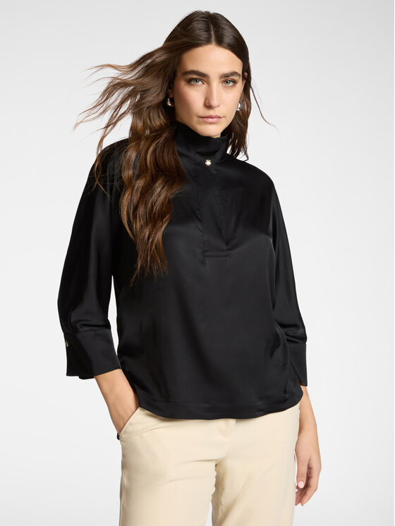 Elena Mirò Elena Mirò Bluzka 2153Z000038N033 Czarny Boxy Fit