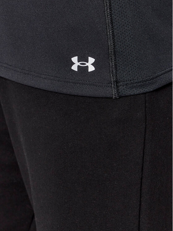 Under Armour Under Armour Top Ua Fly-By 1361394 Czarny Regular Fit