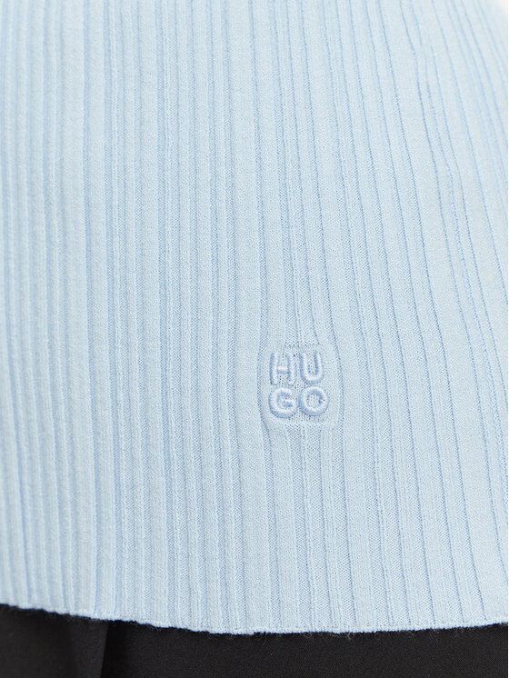 HUGO HUGO Marškinėliai Sarepla 50539890 Šviesiai mėlyna Slim Fit