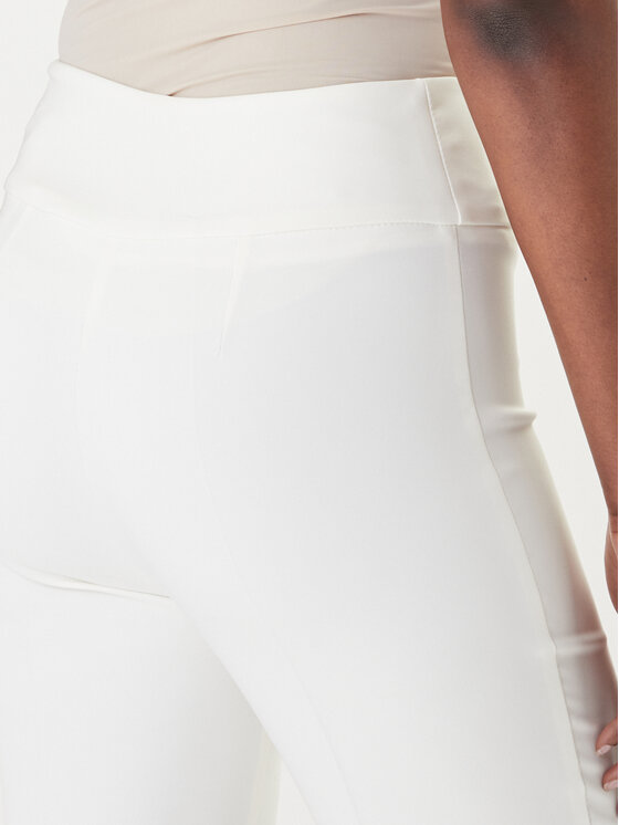 Rinascimento Rinascimento Pantaloni di tessuto CFC0127876003 Bianco Slim Fit