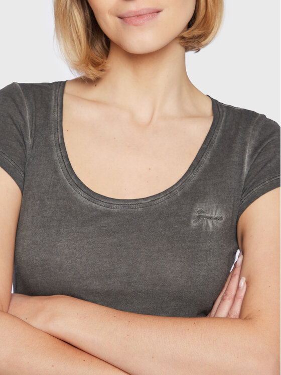 Guess Guess Тишърт Script Logo W2GI52 K9SN1 Сив Regular Fit
