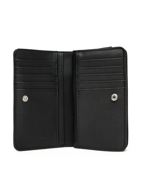 Calvin Klein Calvin Klein Veliki ženski novčanik Ck Re-Lock Medium Bifold LV04F1033G Crna